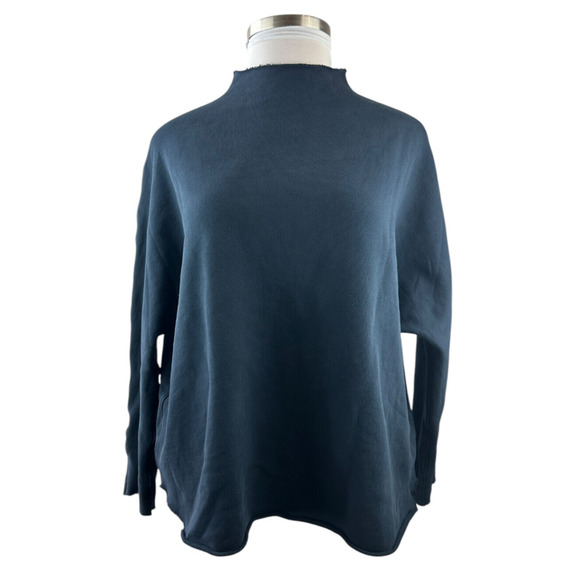 Frank & Eileen Effie Long Sleeve Funnel Neck Capelet Top Large *Read Description - Picture 2 of 16